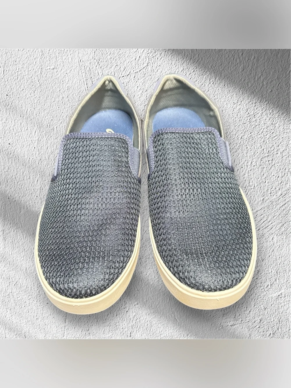 OluKai Men\'s Slip-On Lae’ahi Loafers in Navy and Cream OluKai Men main image 3